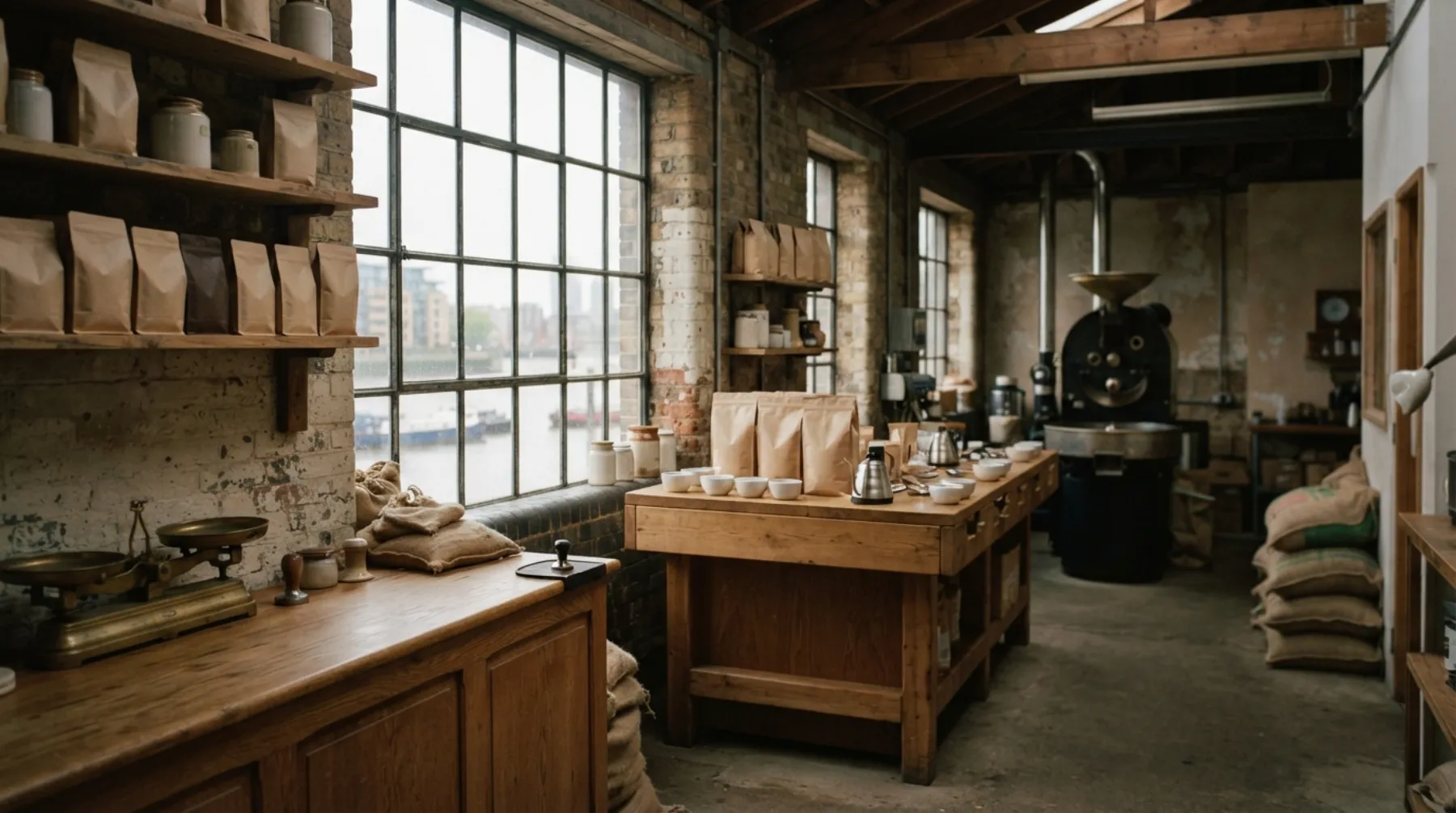 One roastery, by the river.
